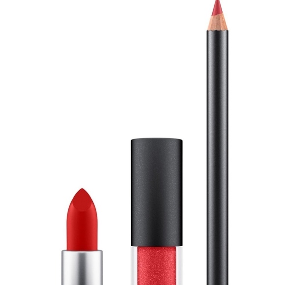 NIB MAC Shiny Pretty Things Goody Bag Red Lips - Picture 2 of 6